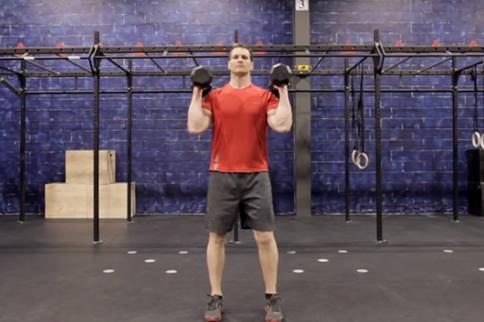 哑铃肩上推举相关图片1